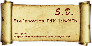 Stefanovics Délibáb névjegykártya